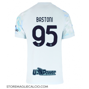 Inter Milan Alessandro Bastoni #95 Maglia Gara Trasferta Repliche 2025-26